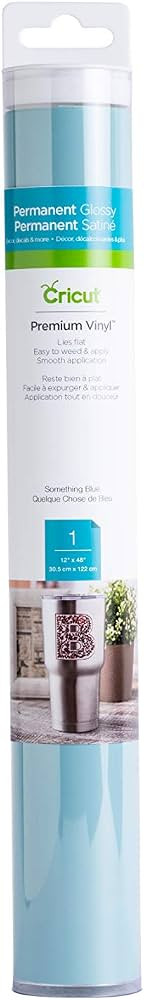 Cricut, Something Blue Premium Permanent Vinyl, 4 FT | Amazon (US)