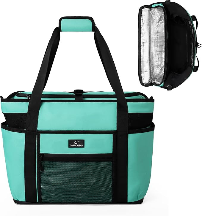 Large Beach Tote Bag with Insulated Cooler Compartment– Spacious Mesh Beach Bag for Pool, Swim ... | Amazon (US)