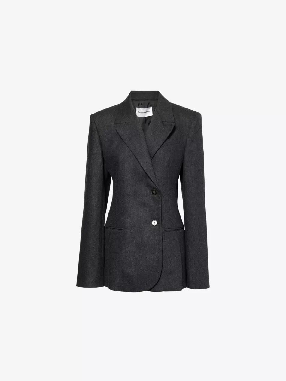 Morrison double-breasted regular-fit stretch-wool blazer | Selfridges