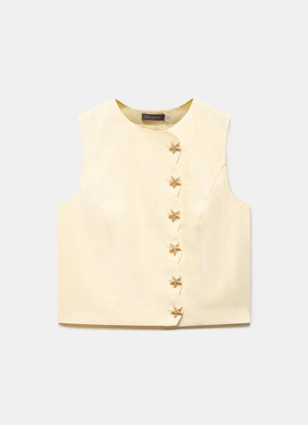 Yellow Linen Starfish Top | Mint Velvet