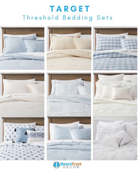 Budget friendly blue & white bedding sets from Target that would look beautiful in a beach or coastal-style home 🩵



#LTKhome