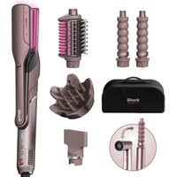 Shark Beauty FlexFusion Straight 5-in-1 Air and Ceramic Styling, Drying & Straightening System with Storage Case - Cosmic Blush | Cult Beauty