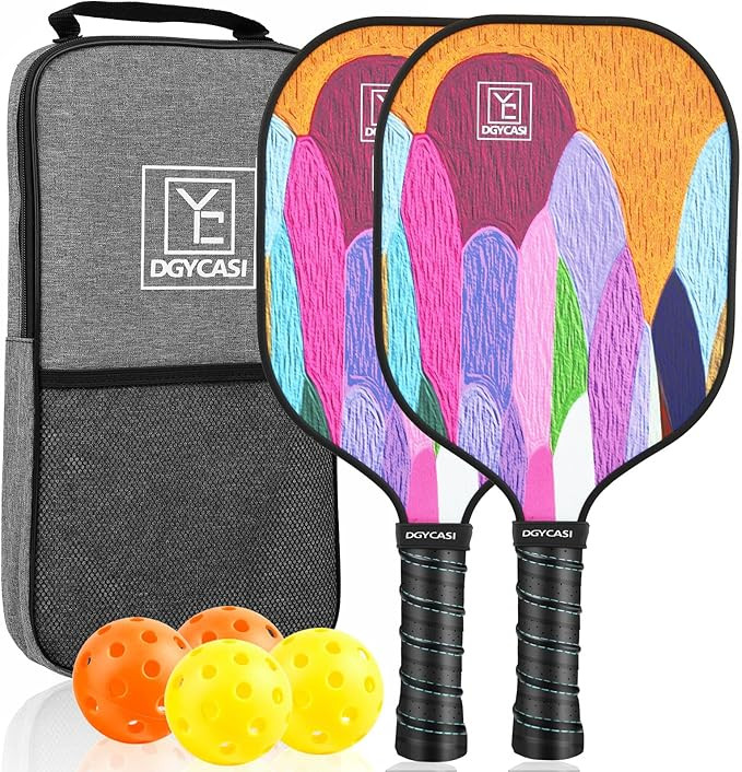 Pickleball Paddles Set of 2, USAPA Approved, Fiberglass Surface (CHS), Polypropylene Honeycomb Co... | Amazon (US)
