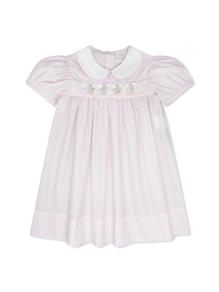 RUTH RIBBON DRESS- CLASSIC PINK WINDOWPANE | Persnickety