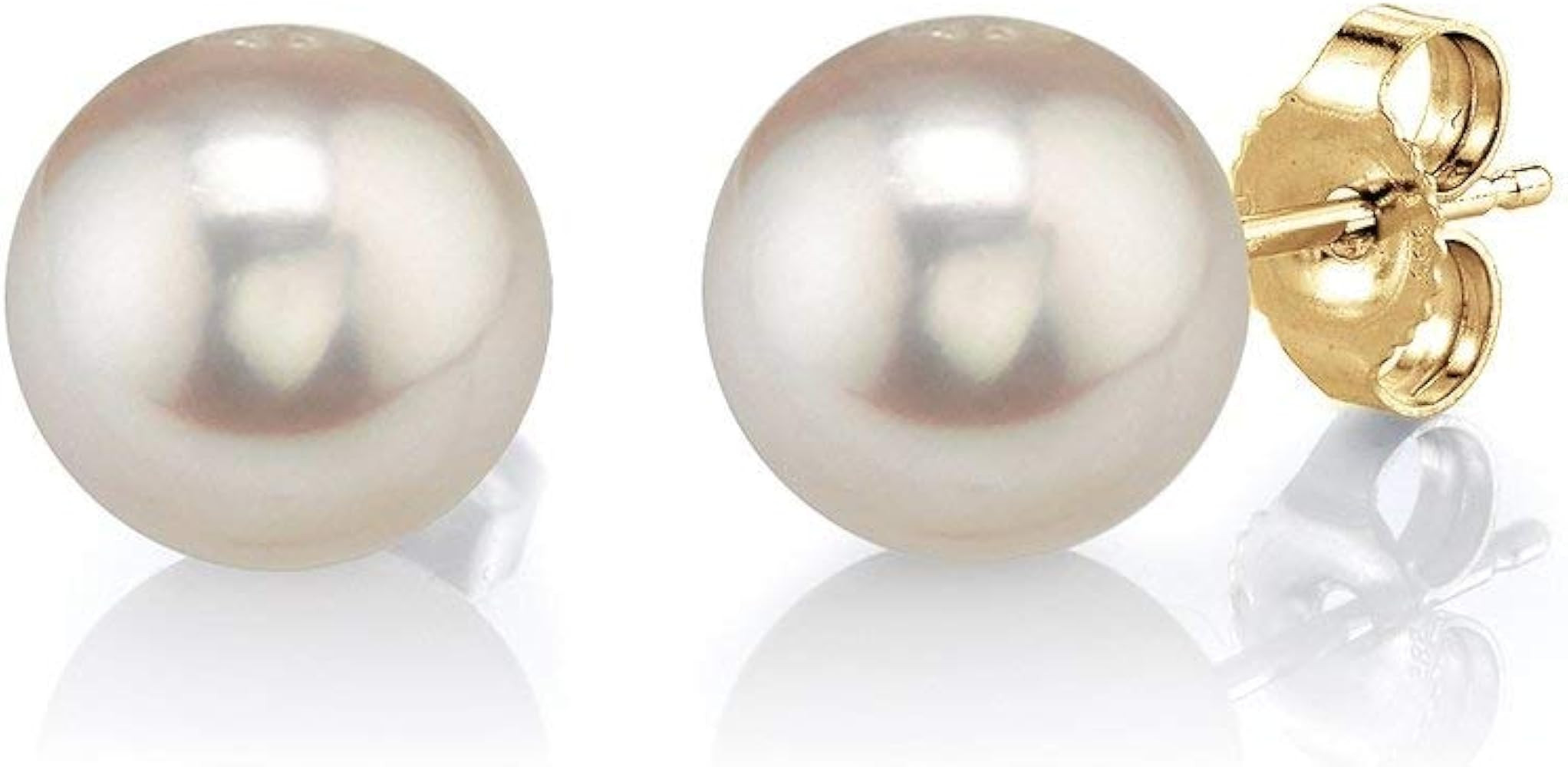 Freshwater Cultured Pearl Earrings for Women with 14K Gold - THE PEARL SOURCE | Amazon (US)