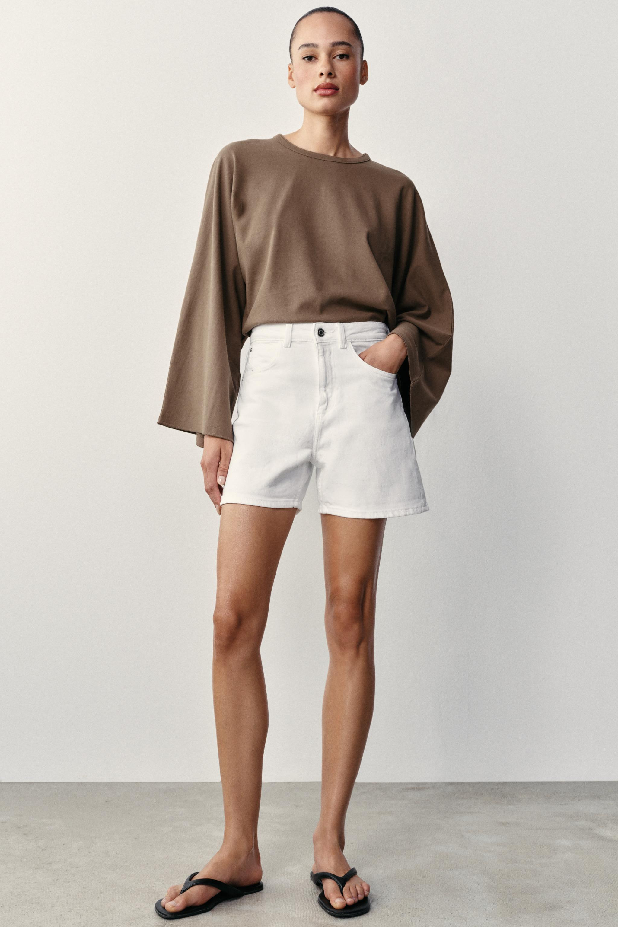 Z1975 MOM FIT SHORTS | Zara UK