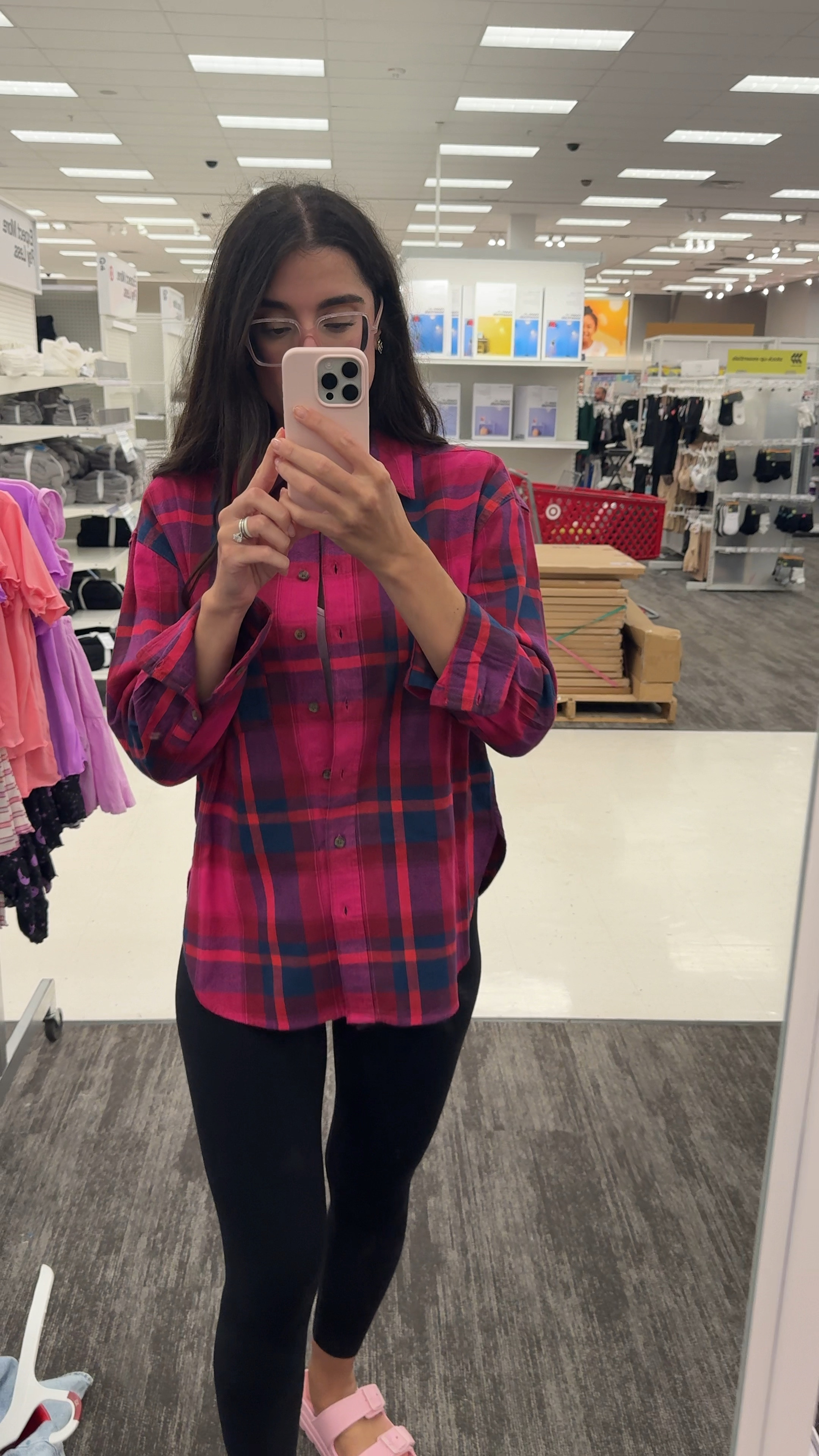 Oversized fuschia shirt from target 

#LTKSeasonal #LTKStyleTip #LTKFindsUnder50