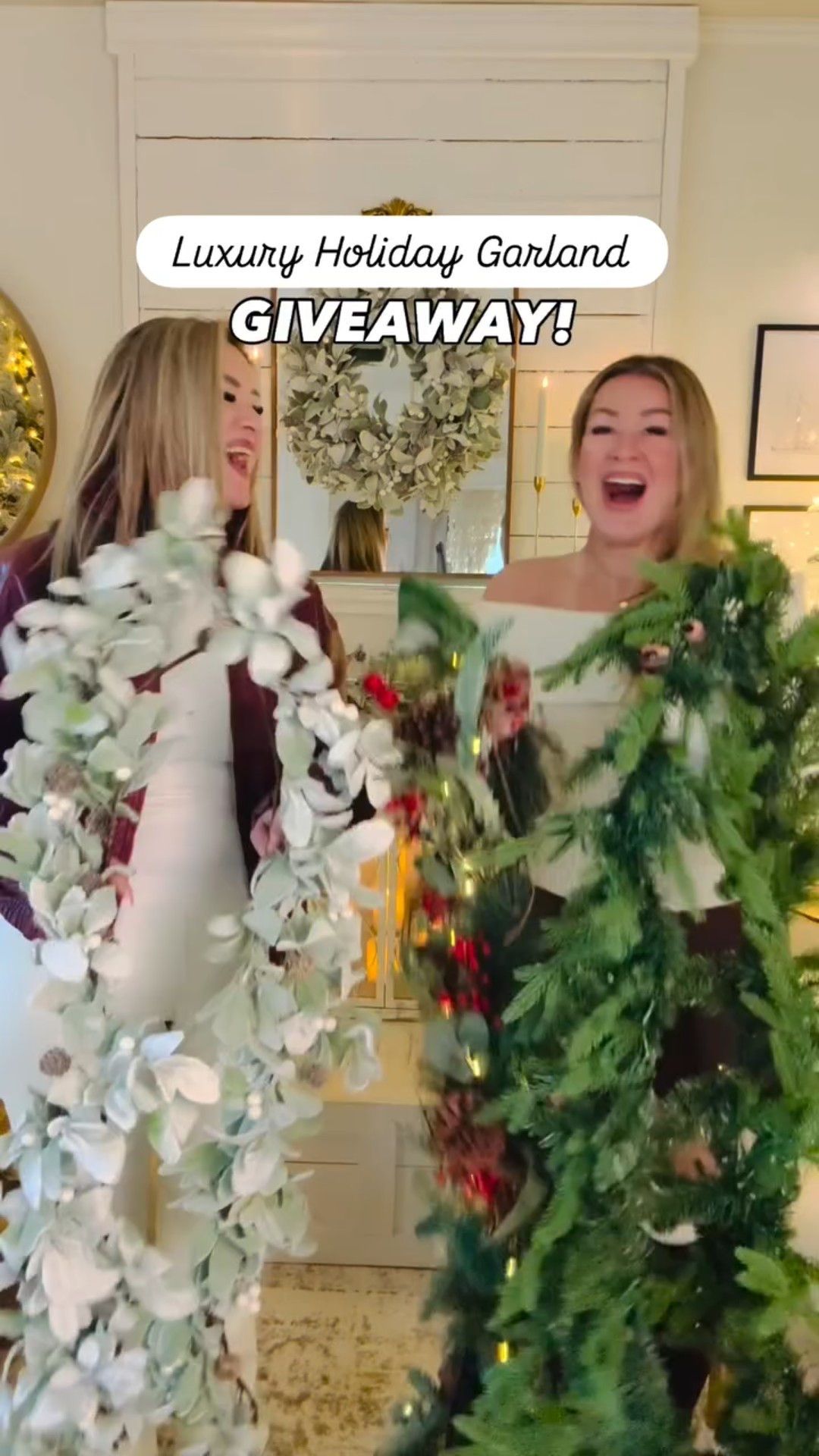 These 9ft holiday garlands are so festive and each brings its own wintery charm. The Snowy Lambs Ear is soft and delicate with gorgeous white holly berries. The Magnolia Leaf & Eucalyptus is battery-operated with berries & pine cones bringing the sophisticated woods magic indoors. The Dandan Pine Garland is pre-lit & wired, with a huge amount of lights that makes it glisten and glow. Use on your mantle or fold in half together, add a candle & ornaments to create the perfect holiday centerpiece.



#giveaway #holidaygarlands #holidays #garlands #christmas #christmasiscoming #christmasdecor #homedecor

#LTKSeasonal #LTKHoliday #LTKHome