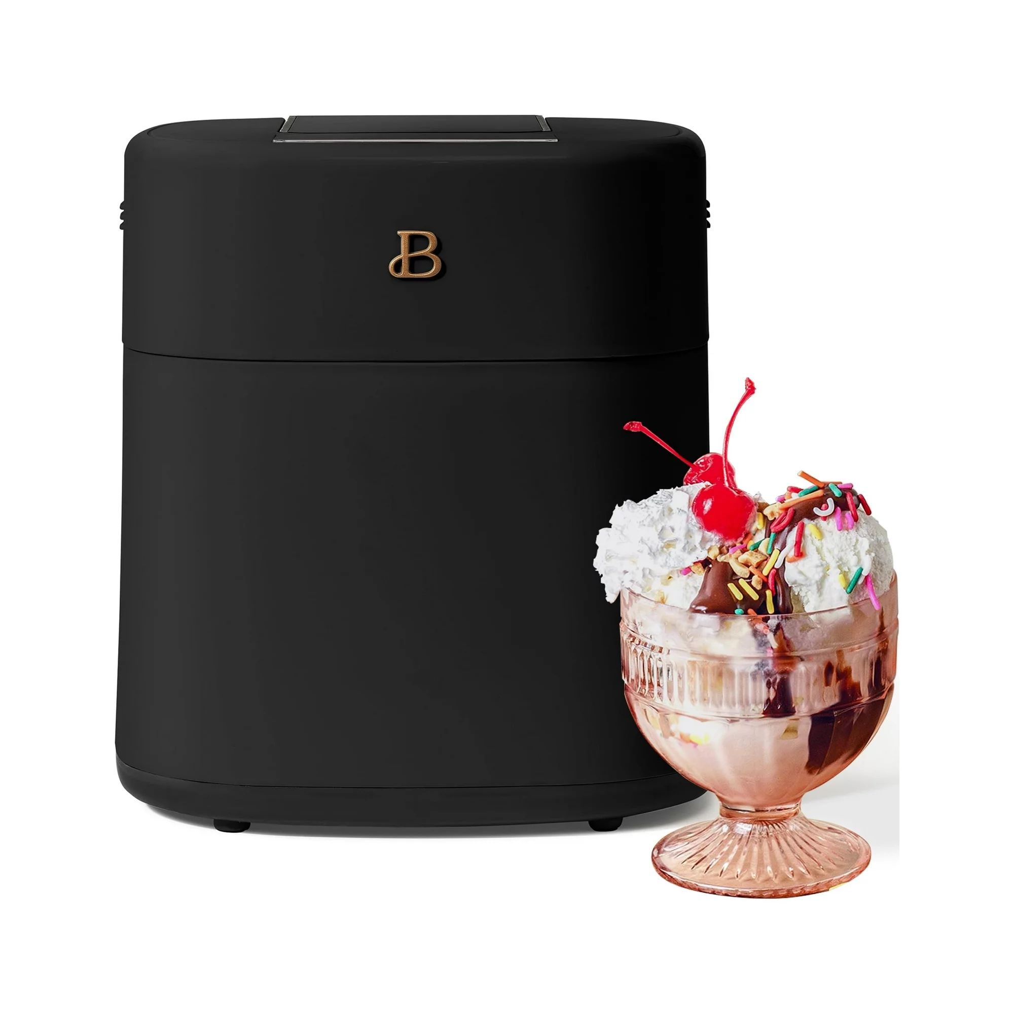 Beautiful 1.5 Qt Ice Cream Maker with Touch Activated Display, Black Sesame by Drew Barrymore | Walmart (US)