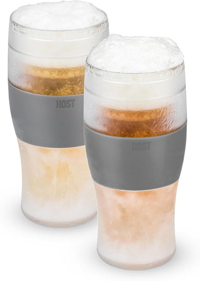 Host Freeze Beer Glasses, Freezable Beer Gifts for Men, Double Wall Insulated Pint Set, Tumbler f... | Amazon (US)