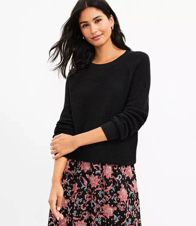 Petite Stitchy Sweater | LOFT