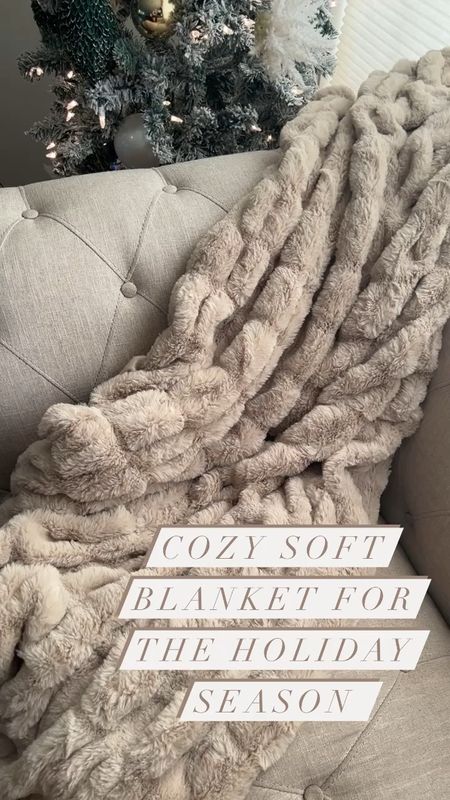 Cozy blanket for a gift or just to make your home more luxurious this holiday season. Amazon find 

#LTKCyberweek #LTKSeasonal #LTKGiftGuide