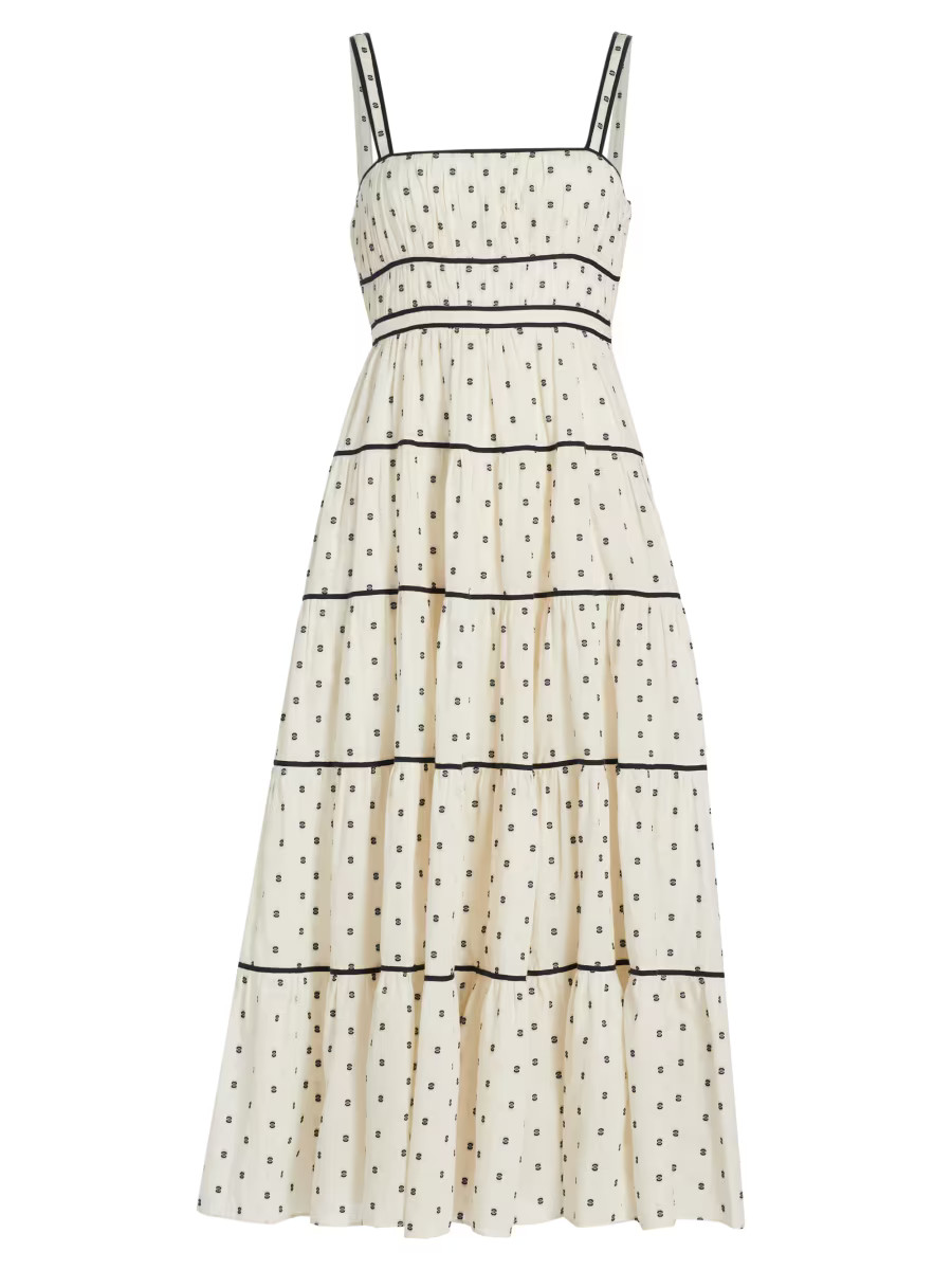 Clemente Tiered A-Line Midi-Dress | Saks Fifth Avenue