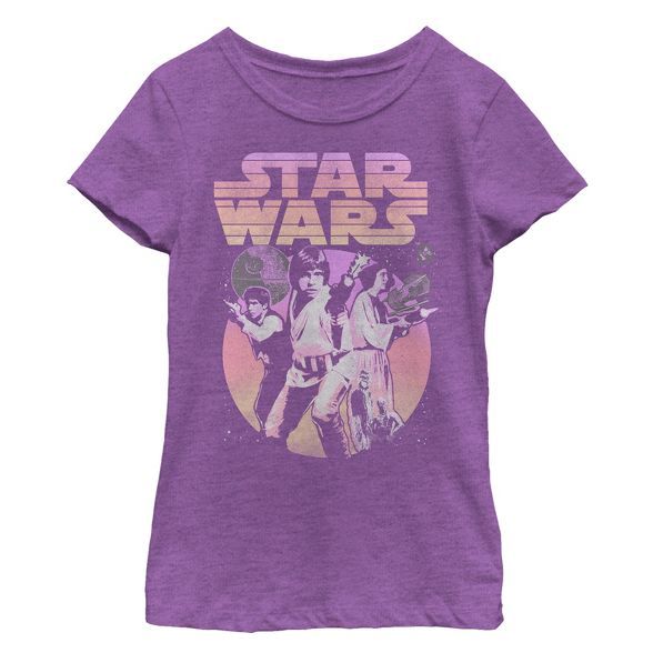 Girl's Star Wars Classic Trio Scene T-Shirt | Target