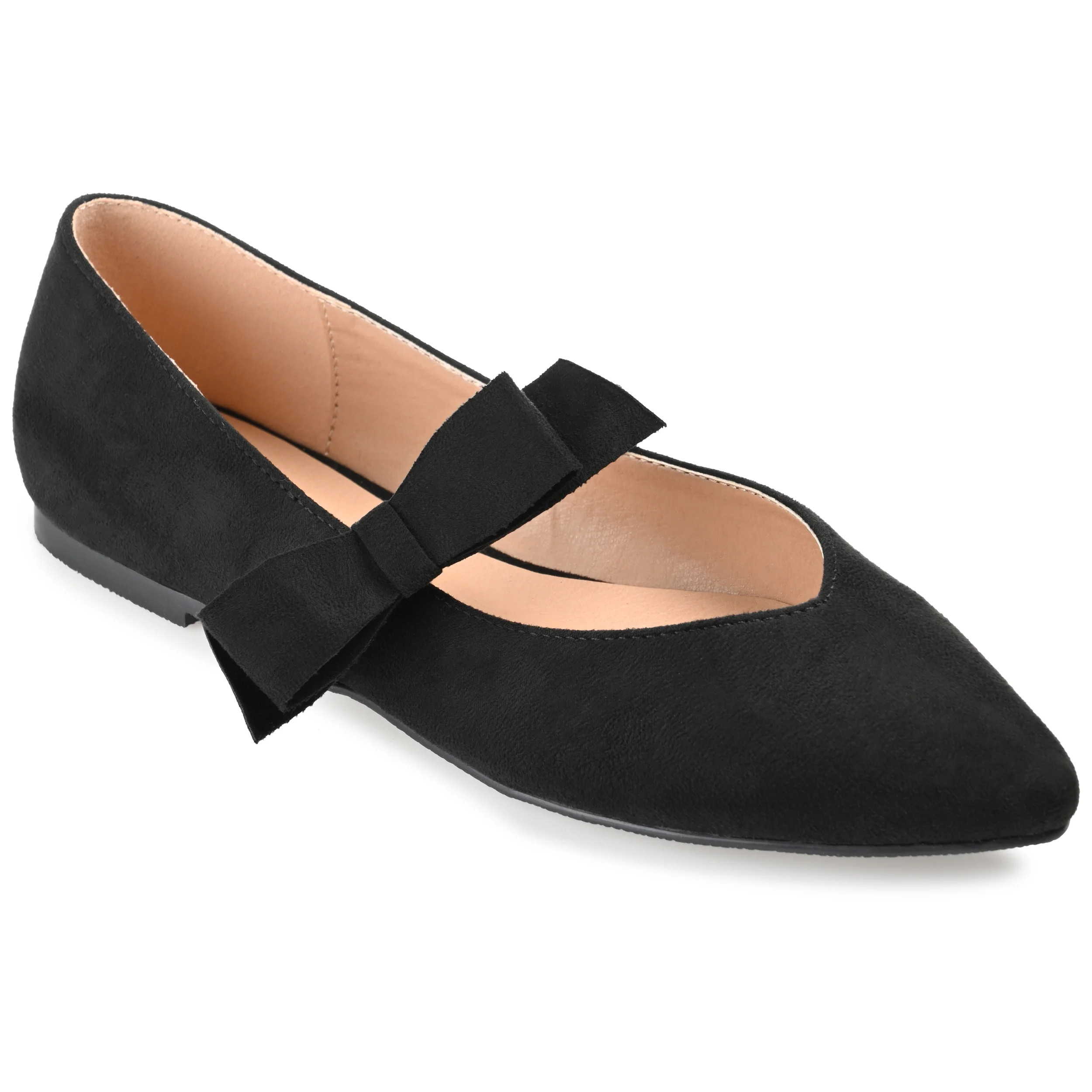Journee Collection Womens Aizlynn Ballet Pointed Toe Slip On Flats - Walmart.com | Walmart (US)