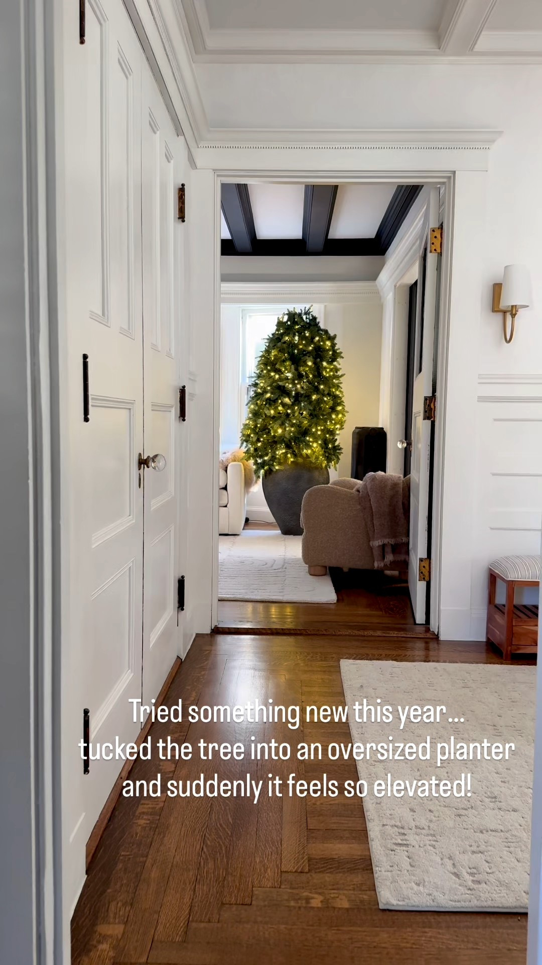 Tried something new this year—tucked the tree into an oversized planter and suddenly it feels so elevated! 

#LTKHome #LTKSaleAlert #LTKHoliday