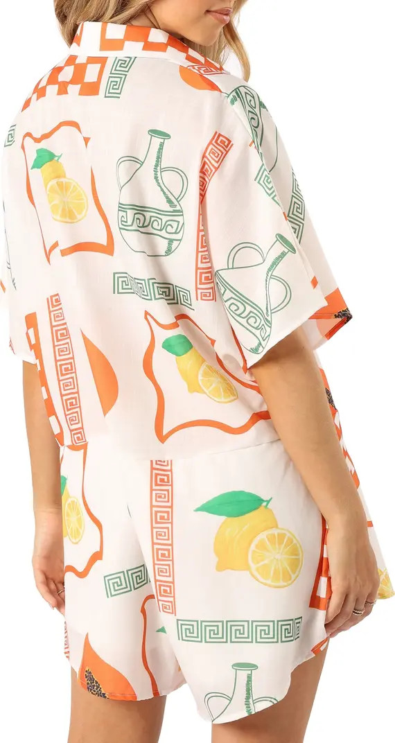 Petal & Pup Sebastian Fruit Print Romper | Nordstrom | Nordstrom