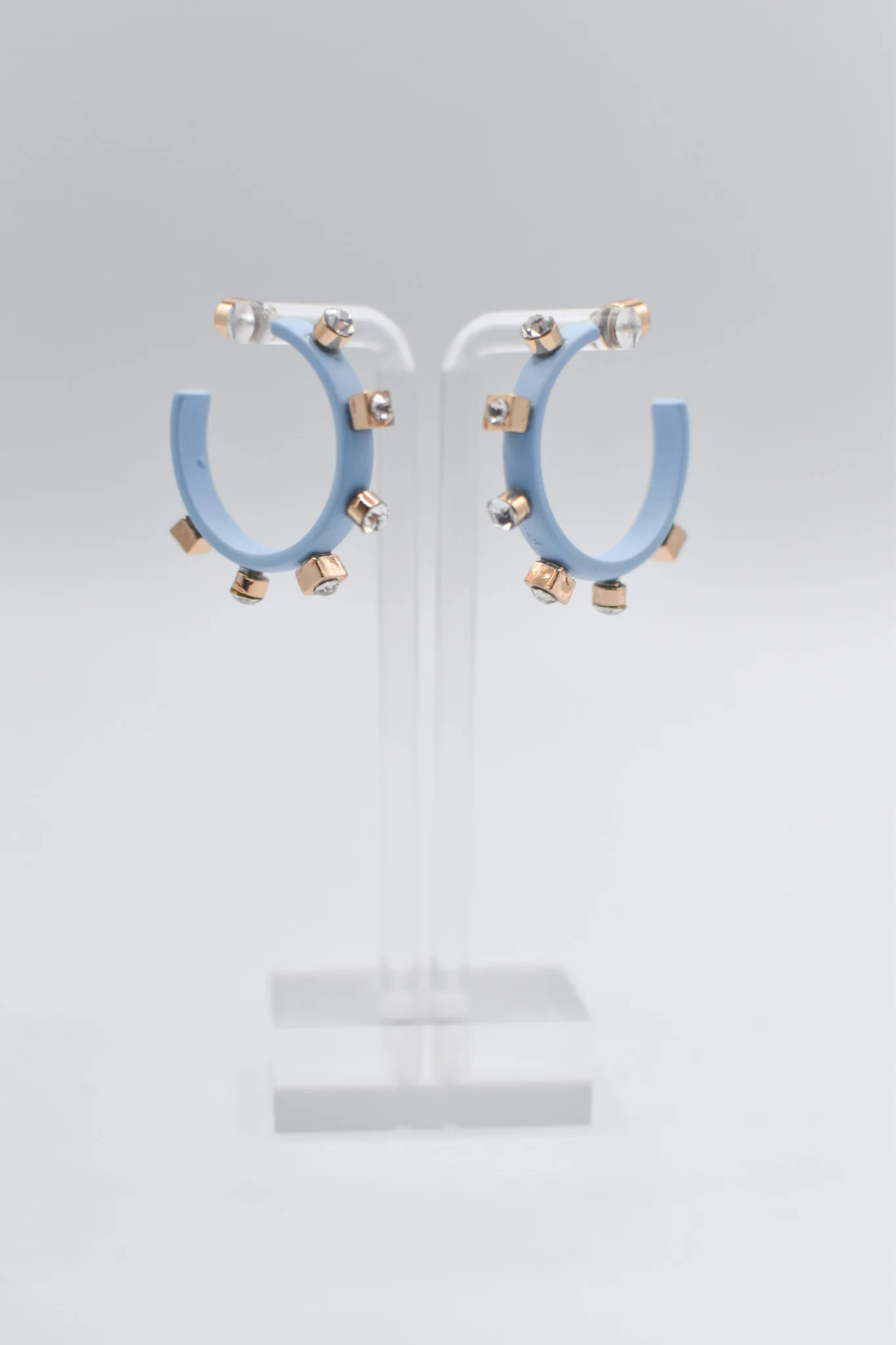Matte Metal Hoop - Blue | Smith and Co. Jewel Design