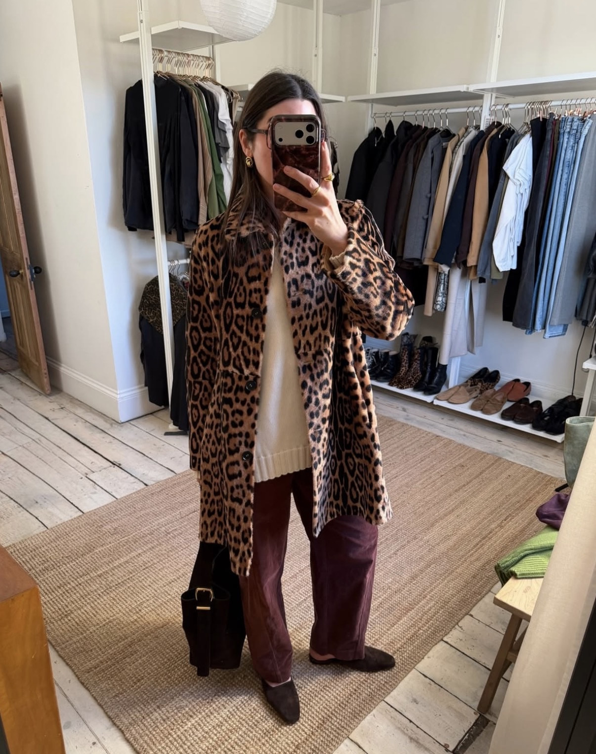 Adding colour to a neutral wardrobe, with a touch of leopard print 

 #LTKwinter #LTKstyletip