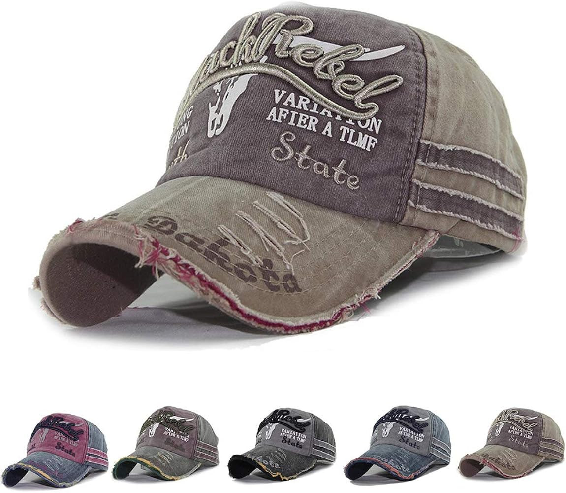 CheChury Cap Summer Cap Vintage Cotton Baseball Cap Unisex Distressed Snapback Trucker Hat | Amazon (UK)