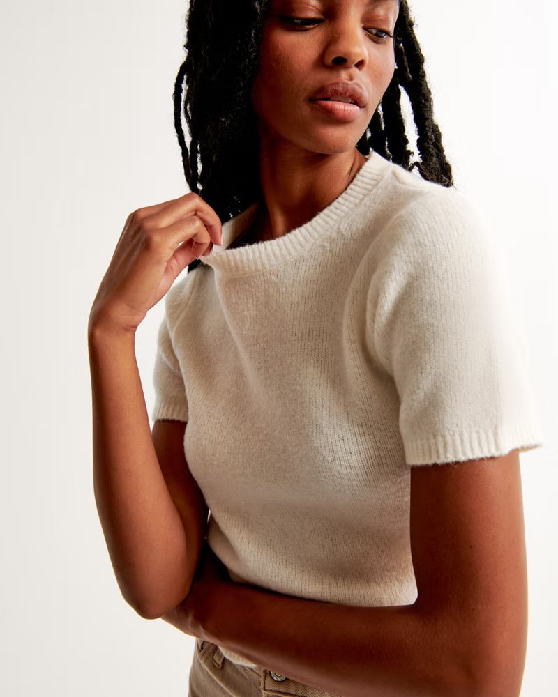Women's Crew Sweater Tee | Women's Fall Outfitting | Abercrombie.com | Abercrombie & Fitch (US)