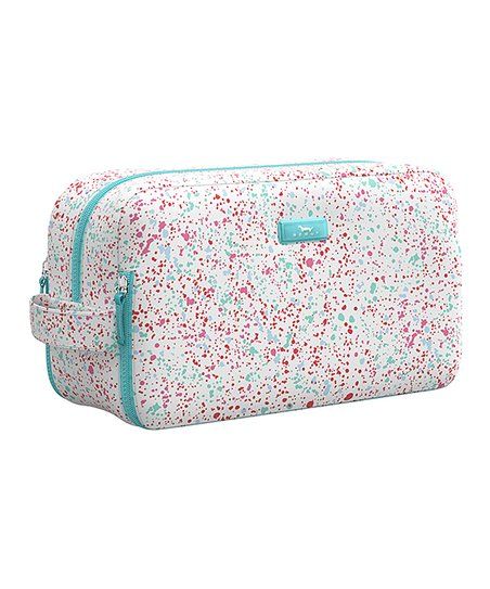 Teal & Pink Splatti LaBelle Glamazon Cosmetic Bag | Zulily