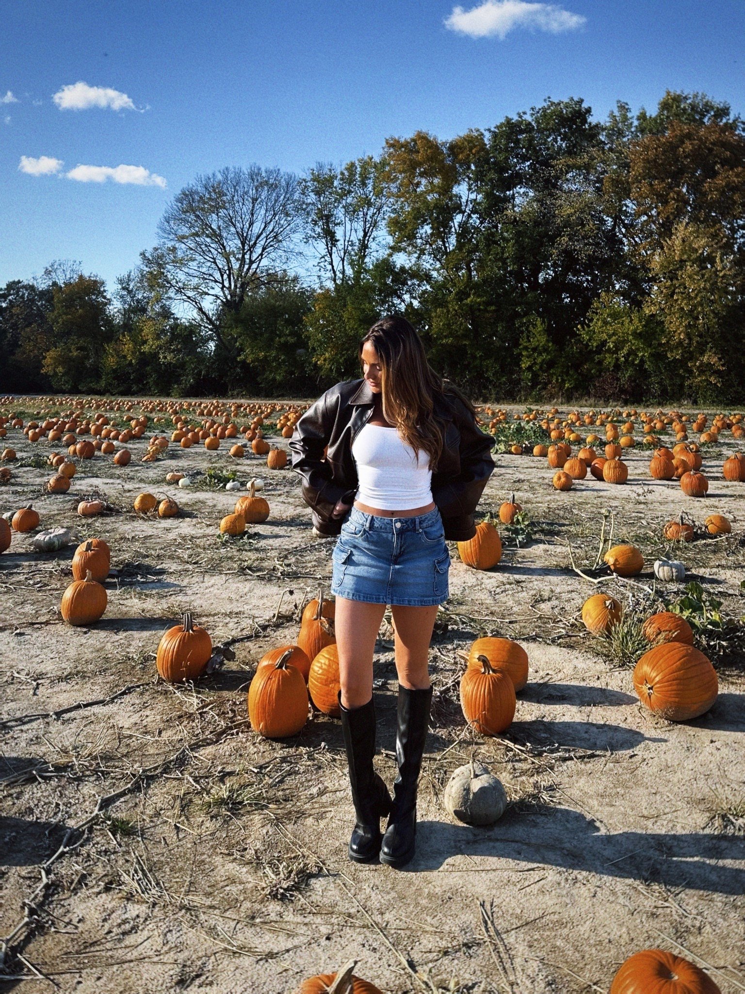 Brown faux leather jacket instantly pulls any look together🤌🏼

#LTKShoeCrush #LTKStyleTip #LTKFindsUnder100
