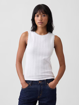 Pointelle Shell Tank | Gap Factory
