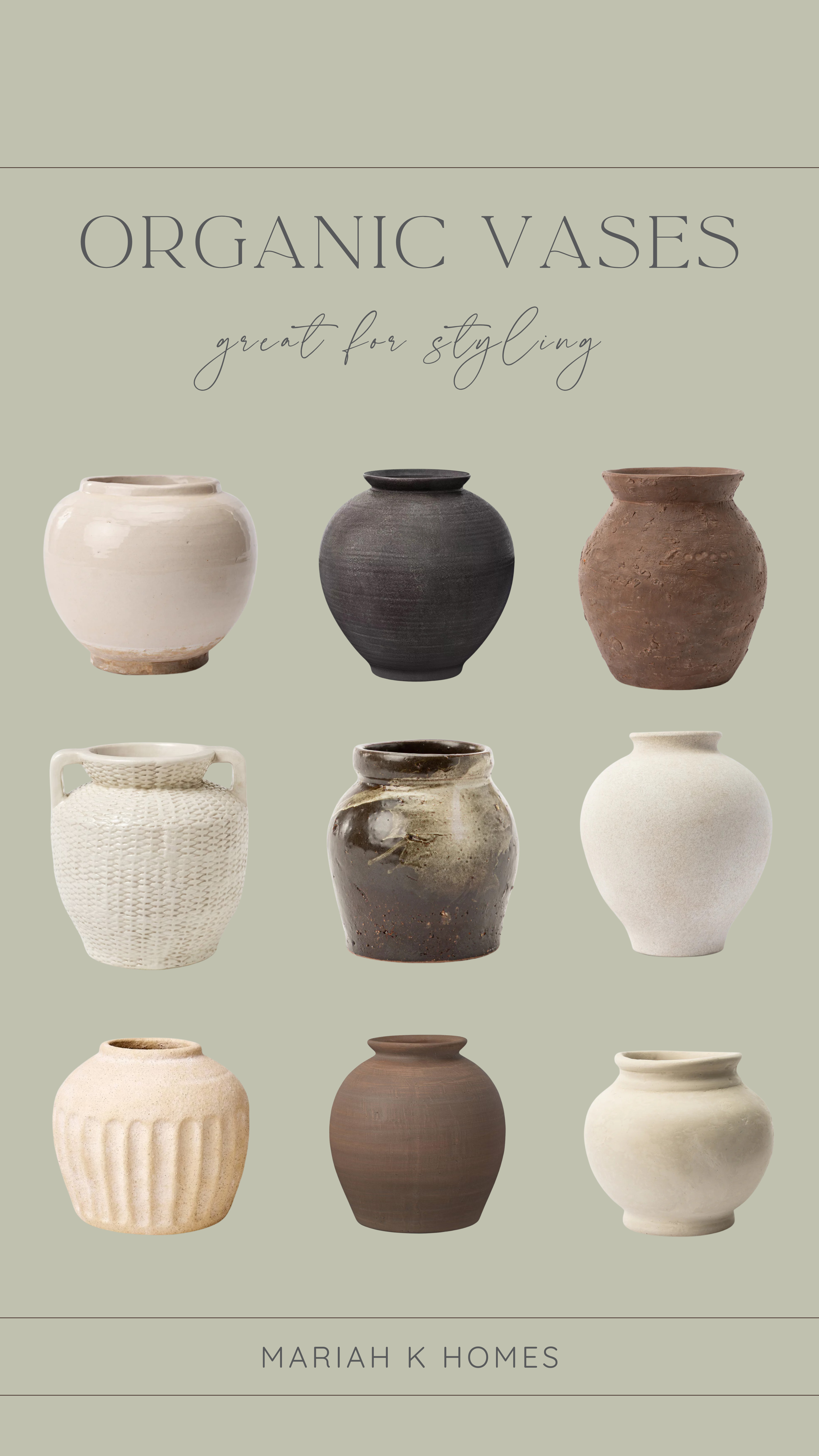 A well-styled space needs pieces that adapt. These organic vases do just that textured, neutral, and easy to pair, whether styled alone or filled. 

 #LTKHome #LTKSaleAlert