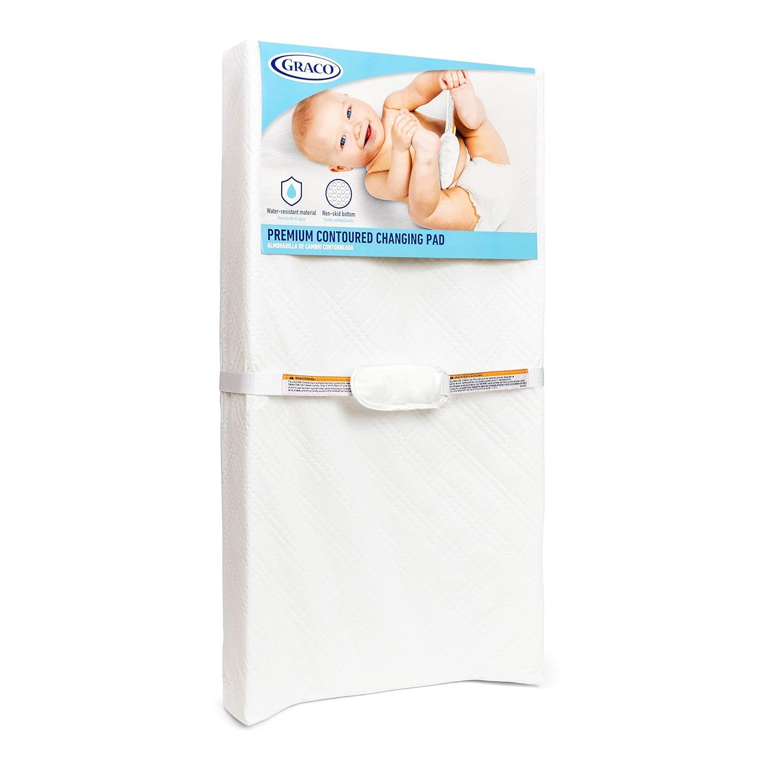 Graco Premium Contoured Changing Pad – GREENGUARD Gold Certified, Water-Resistant, Ultra-Soft B... | Amazon (US)