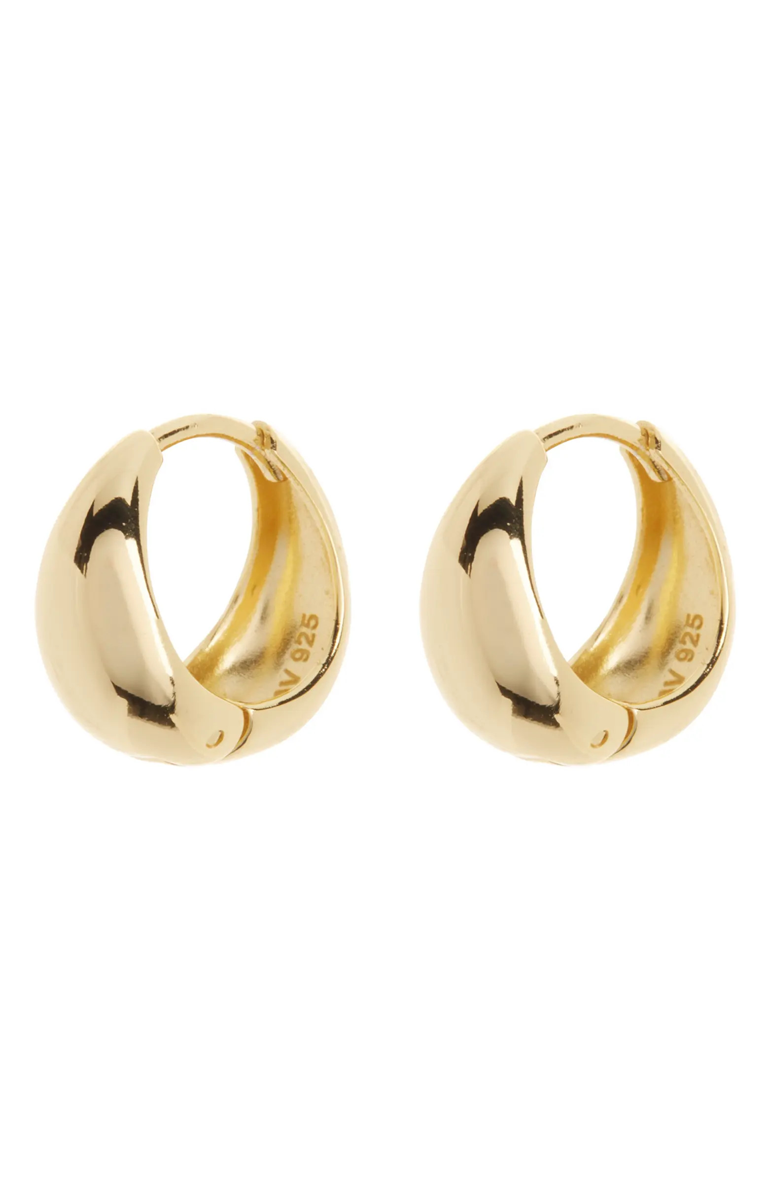 Argento Vivo Sterling Silver Sterling Silver 12mm Puffy Huggie Hoop Earrings | Nordstromrack | Nordstrom Rack