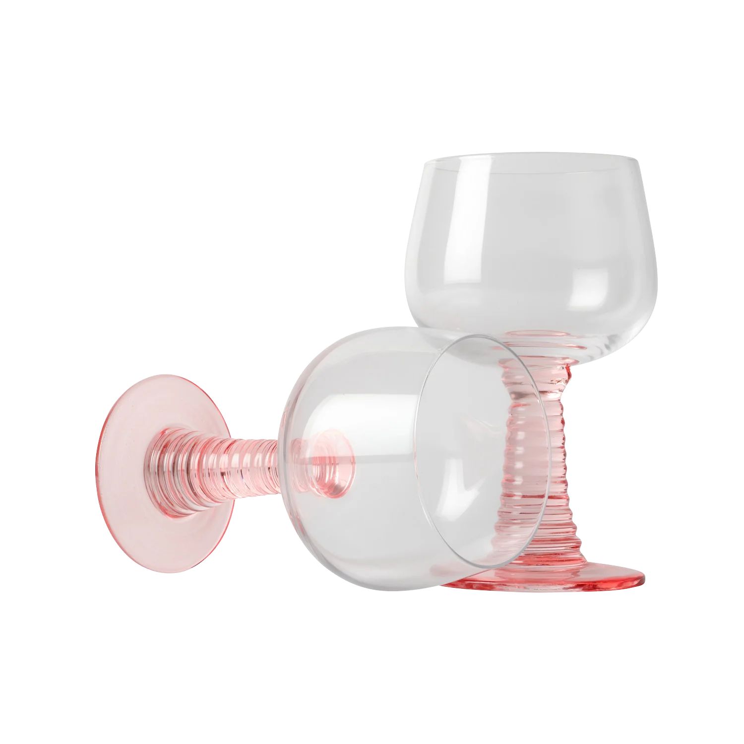 Pink Wine Goblet — Set of 2 | In the Roundhouse