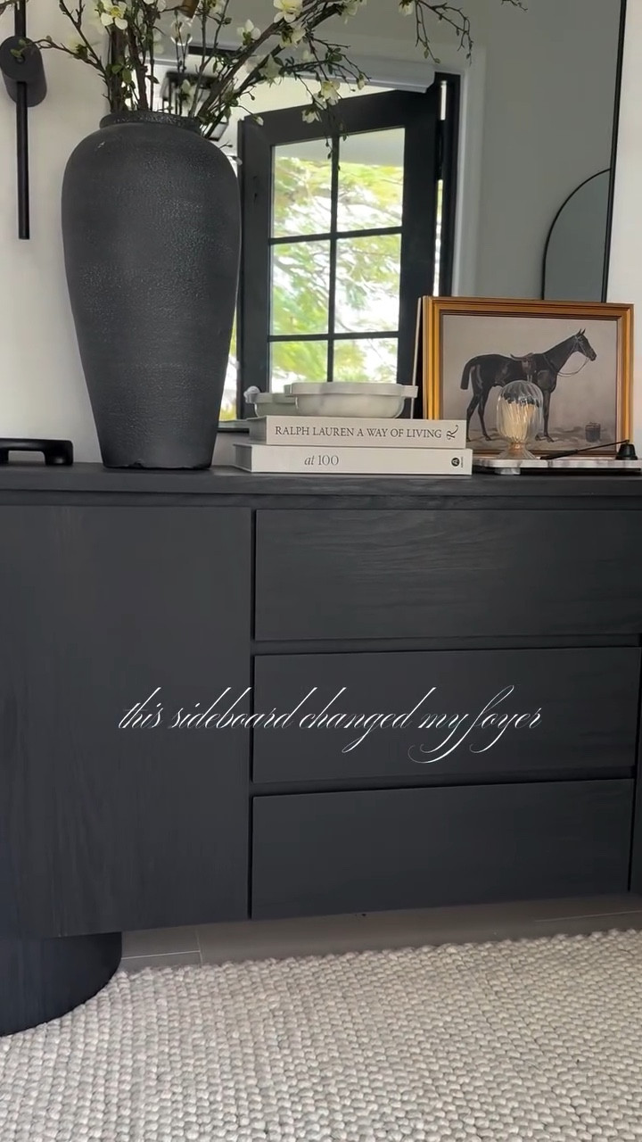 It’s the viral Amazon sideboard for a reason! 😍✨ 

A few intentional pieces can change the entire feel of your home.
This sideboard elevated our foyer — and yes, it’s an Amazon find 🤍
Follow and comment LINKS for links sent over  via DM 🤎

#homedecor #foyerdecor #amazonfinds #timelessdecor #curatedhome