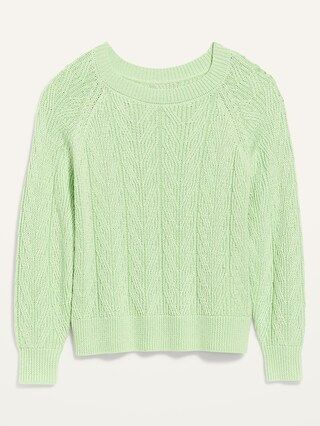 Lightweight Cable-Knit Sweater for Women | Old Navy (US)