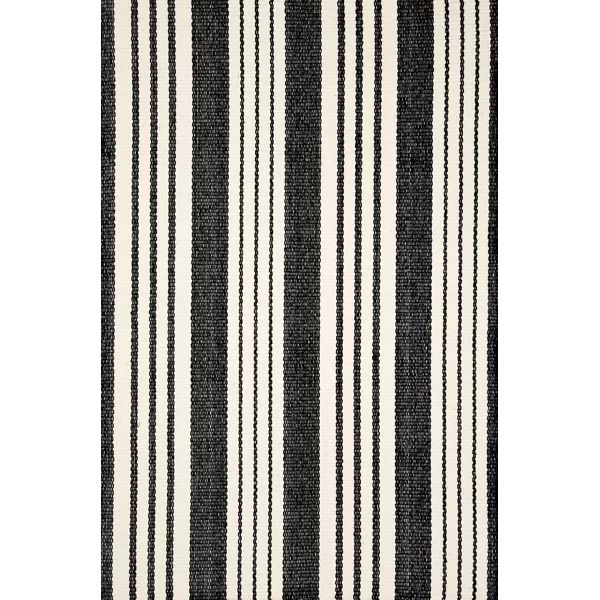 Birmingham Striped Handmade Flatweave Black/White Indoor / Outdoor Area Rug | Wayfair North America