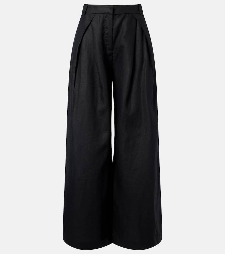 Faithfull Sofia pleated linen wide-leg pants | Mytheresa (US/CA)