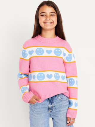 SoSoft Printed Mock-Neck Sweater for Girls | Old Navy (US)