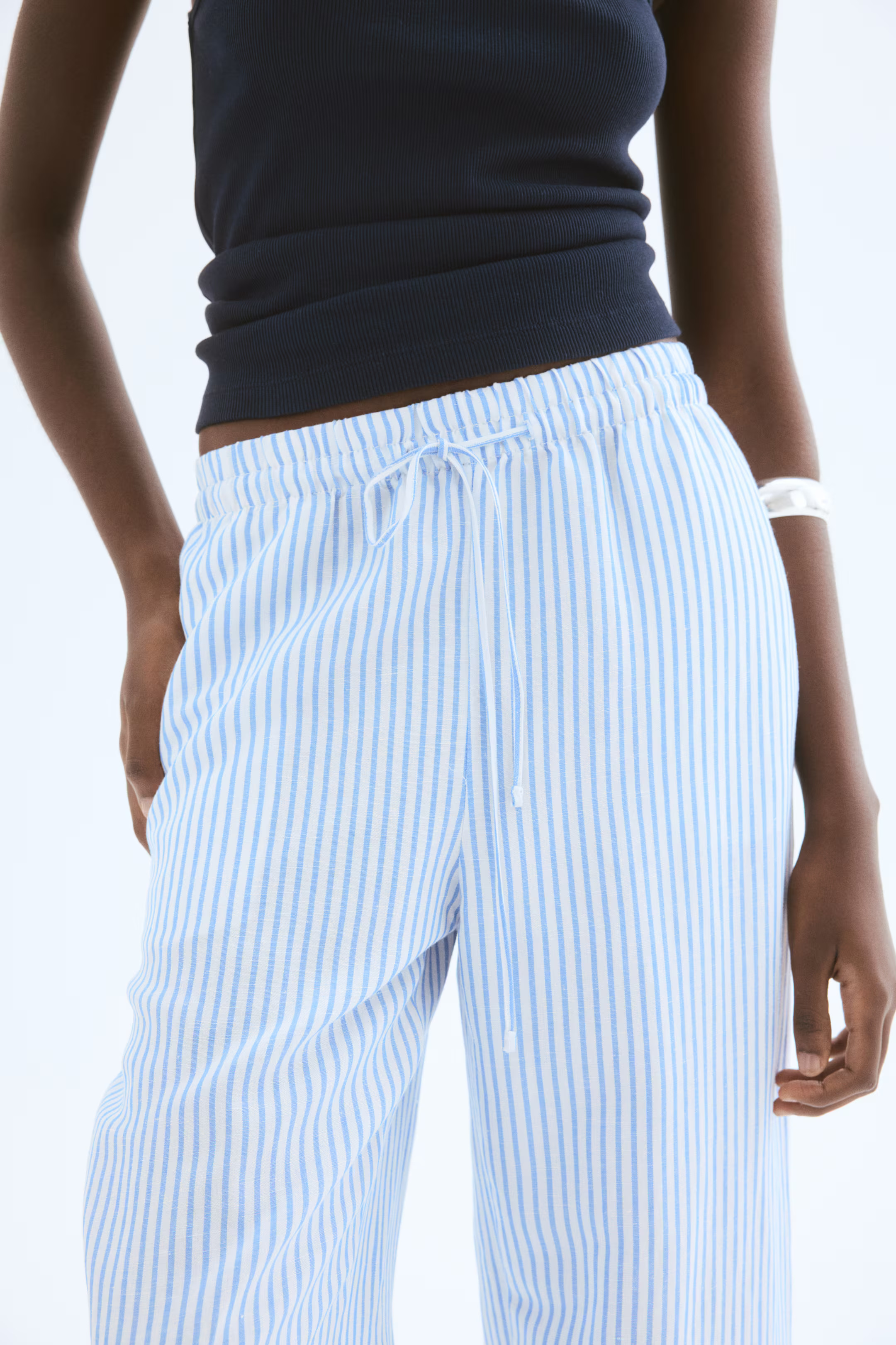 Linen-Blend Pants | H&M (US + CA)