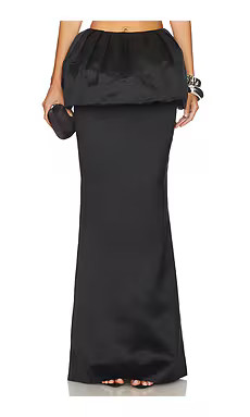 The New Arrivals by Ilkyaz Ozel Galina Skirt in Obsidian Black from Revolve.com | Revolve Clothing (Global)