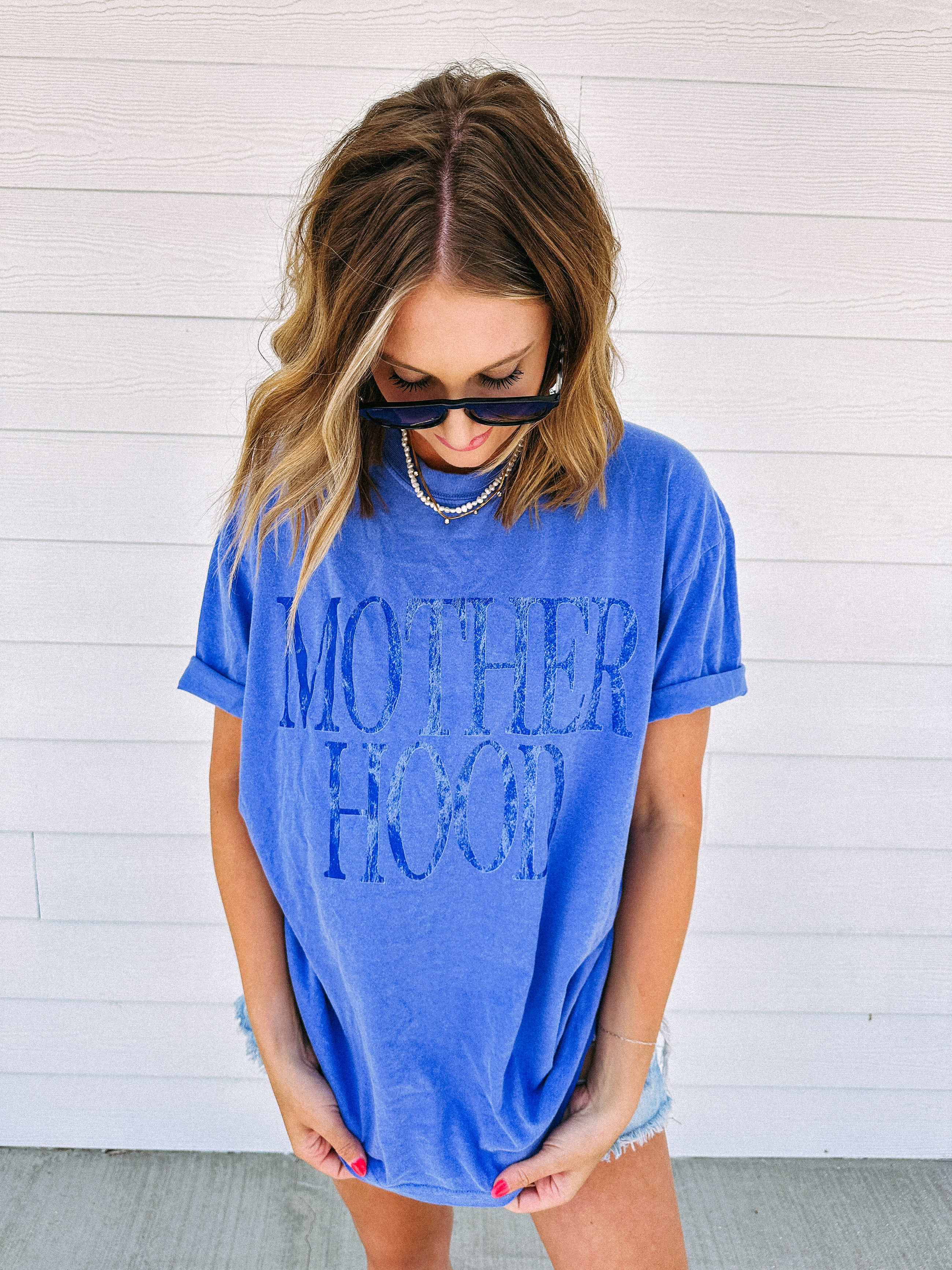 ETTA OG | motherhood graphic tee - blue | Etta & East