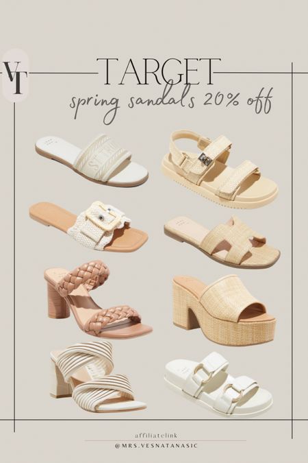 20% off Target sandals today! I ordered a few of these! 

Sandals, @target #targetstyle spring sandals, shoes, vacation outfit, resort wear, 

#LTKSpringSale #LTKfindsunder50 #LTKshoecrush