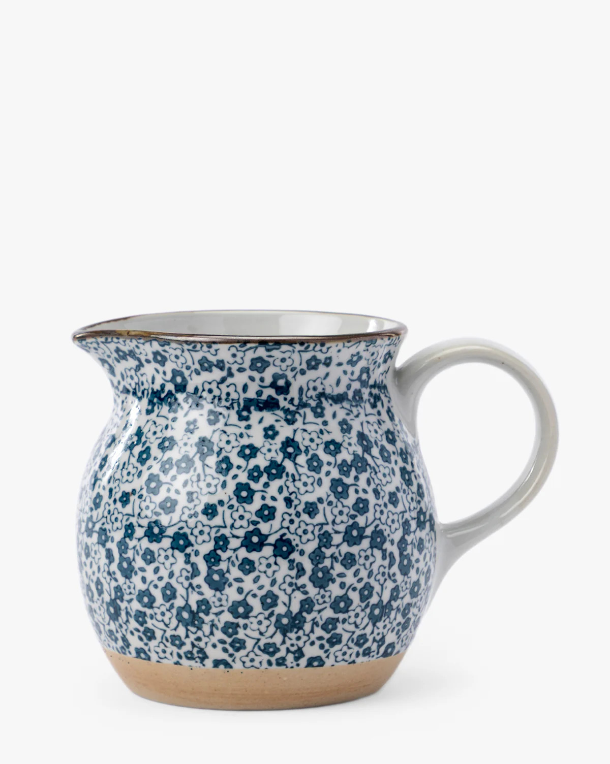 Hand-Painted Floral Stoneware Pitcher | McGee & Co. (US)