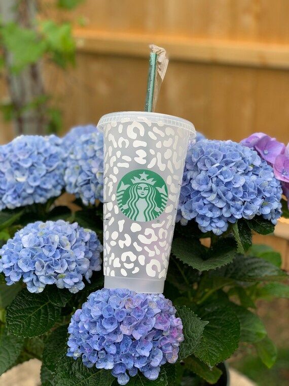 Cheetah Starbucks Reusable Venti Cup | Leopard Print | Personalized Gift | Custom Tumbler | | Etsy (UK)