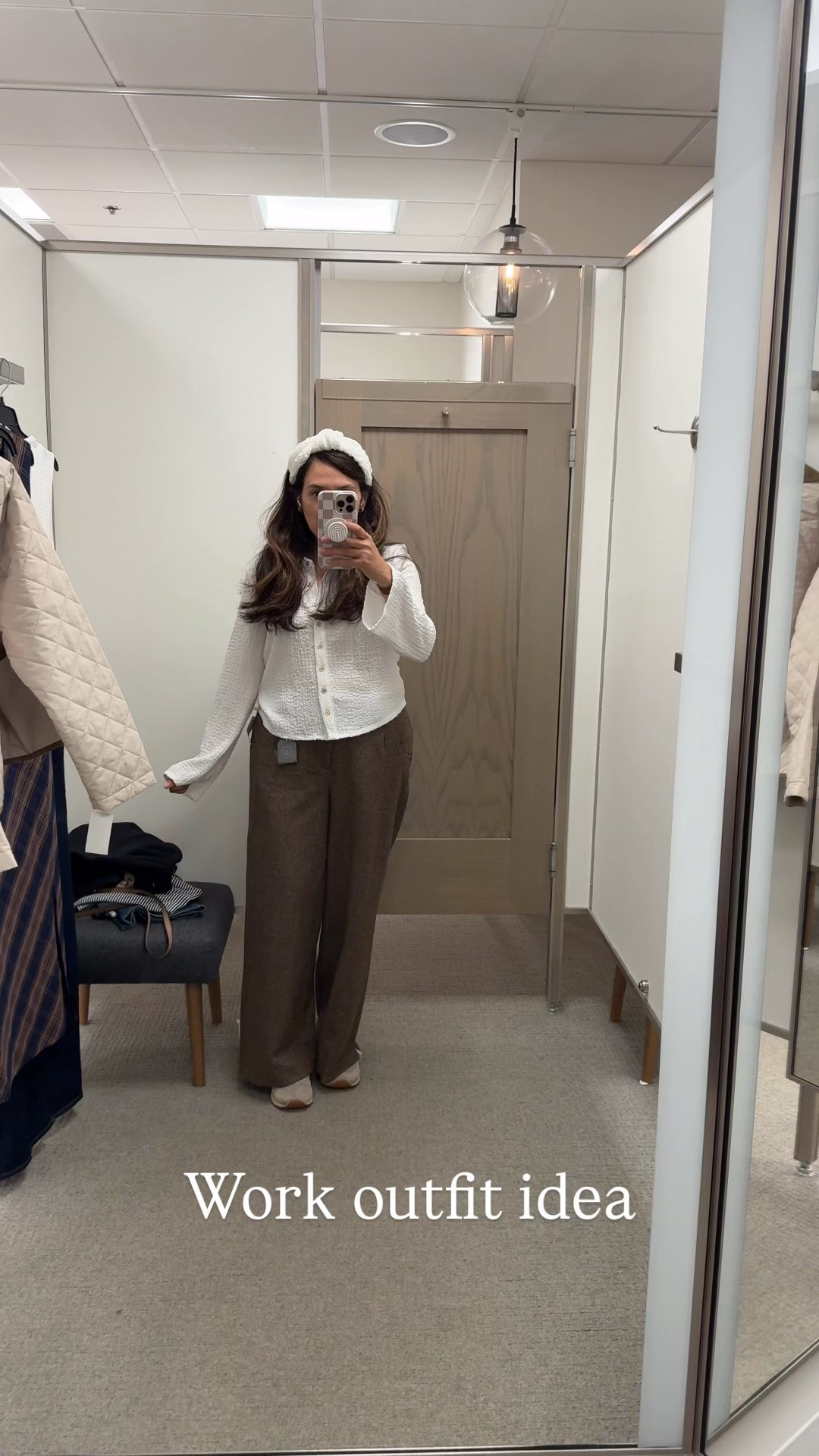 Nordstrom Anniversary Sale try on!! 

A textured ivory blouse paired with brown wide-leg trousers creates the perfect fall workwear outfit that’s equal parts classic and chic. 

I don’t recommend this blouse for work unless you have something underneath. But there are plenty of other white blouses apart of the sale. I linked some! 

These are the pieces that make building a capsule wardrobe so much easier because they mix and match with everything.

Save for NSALE shopping day!

#LTKSaleAlert #LTKOver40 #LTKSeasonal