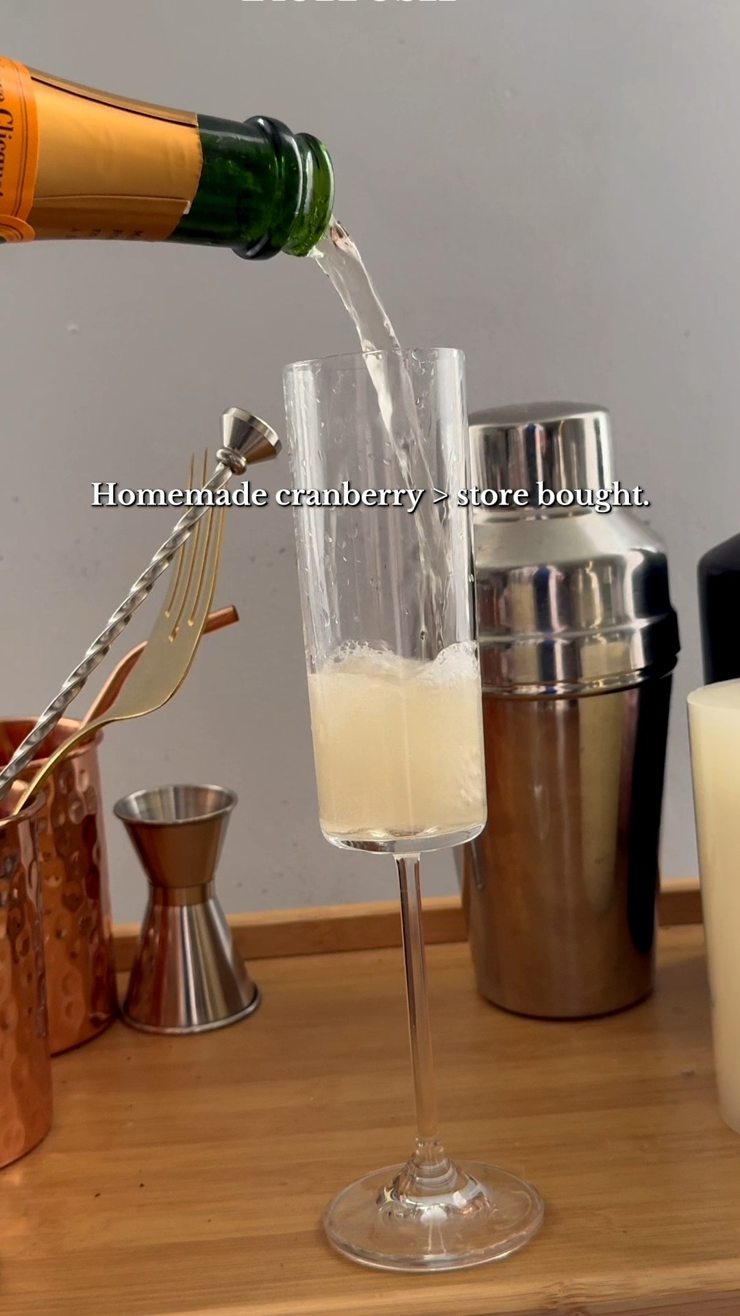 The First Monday Reset: Homemade Cranberry & Veuve Mimosas 🥂

Making the first Monday of 2026 feel like a luxury retreat. 🏠✨ I decided to swap the store-bought mixers for homemade cranberry juice tonight—the tartness pairs so perfectly with the notes in Veuve Clicquot.
Many of you asked about my glassware! I’m linking my favorite crystal champagne flutes that give that perfect "quiet luxury" weight, along with a few budget-friendly mimosa glass alternatives that look just as elegant on your bar cart.
Whether you're hosting a New Year brunch or just elevating your Monday evening routine, these pieces are my daily essentials for a curated lifestyle.

Shop the post below:
• My go-to Luxury Champagne Flutes
• Minimalist Glass Juice Carafes
• Gold Cocktail Garnishing Tools
• 2026 Bar Cart Essentials
#LTKhome #LTKunder50 #2026Vibes #VeuveClicquot #MimosaRecipe #QuietLuxury #HomeBar #MondayReset