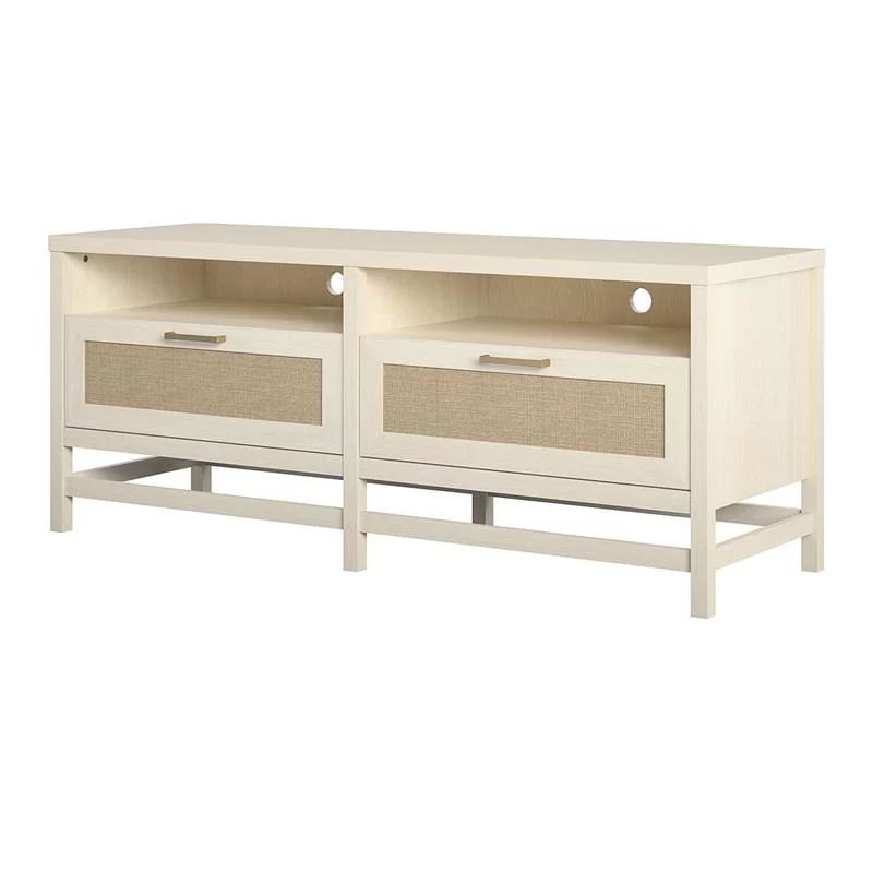 Ameriwood Home Lennon TV Stand for TVs up to 60" in Ivory Oak - Walmart.com | Walmart (US)