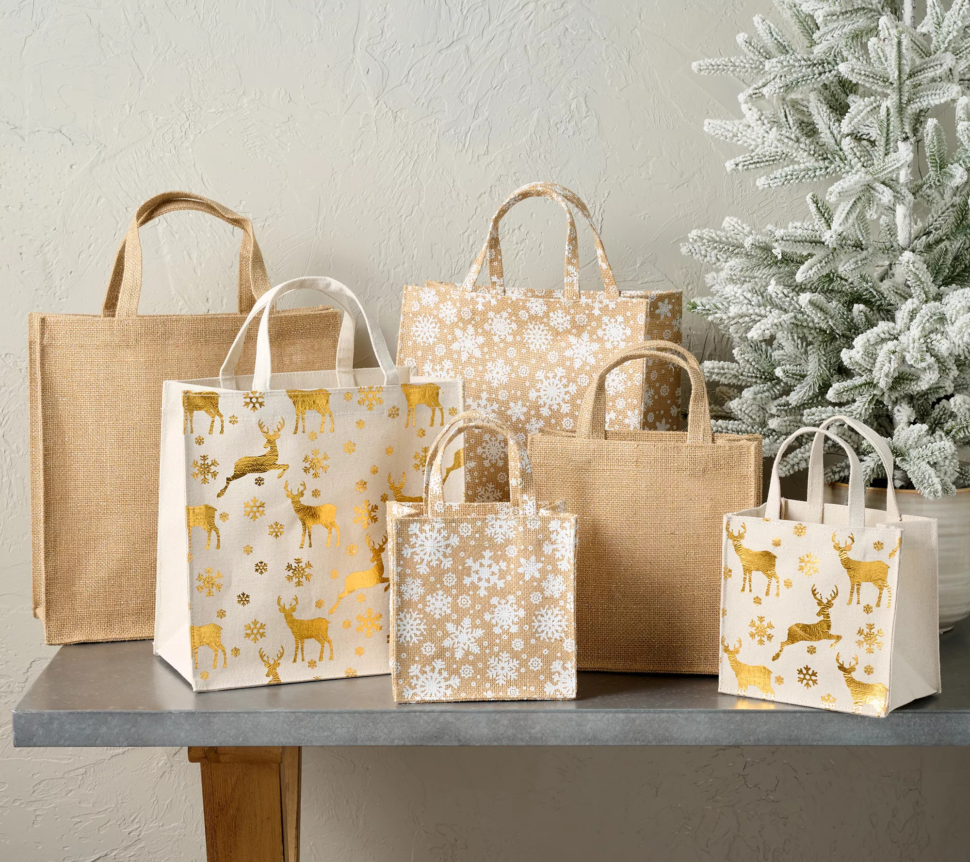 Kringle Express 24-pc Reusable Gift Totes & Hang Tags SH 8/11 - QVC.com | QVC