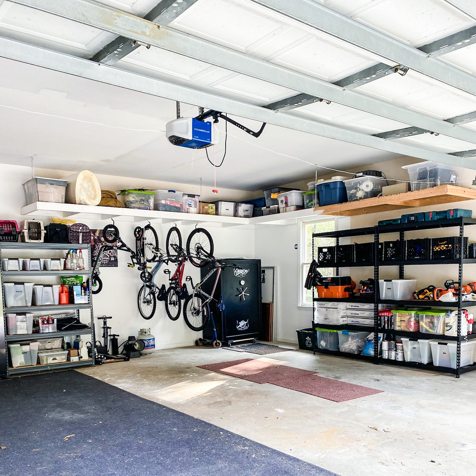 No tricks, just treats to get this garage transformation!! 🤩

Okay, maybe we had a few tricks up our sleeve to make it happen 😉 The main priority was getting things off the ground, in order to make more space! To do this, we utilized shelves and hooks to make it happen! 

#LTKhome #LTKSeasonal