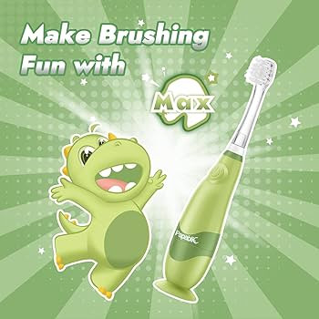 Papablic Toddler Sonic Electric Toothbrush for Ages 1-3 Years, Baby Electric Toothbrush with Cute... | Amazon (US)