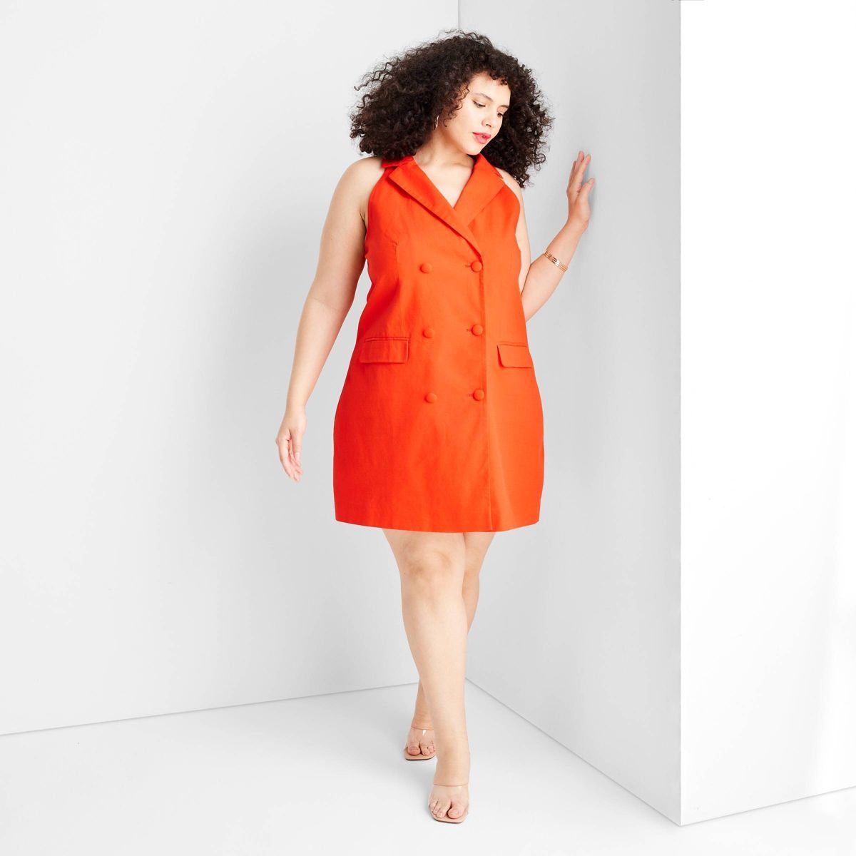 Women's Sleeveless Blazer Mini Dress - Future Collective™ with Jenee Naylor Red | Target